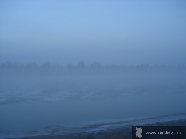 Утренний туман над Иртышом