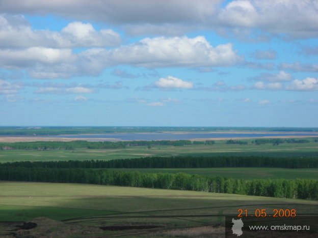 Вид с вышки на левый берег