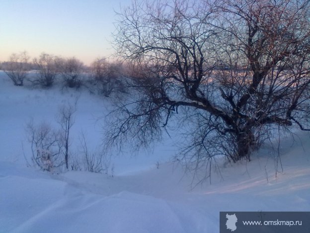 На берегу реки Оши (зима)