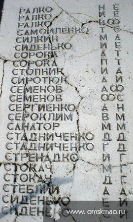 Мемориальная плита. 