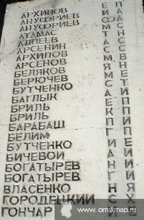 Мемориальная плита. 