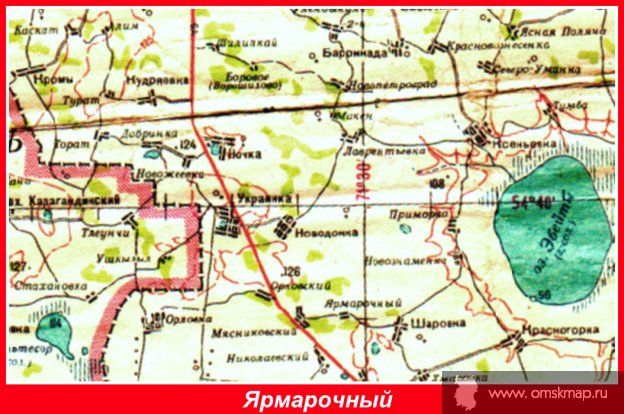 Ярмарочный на карте Ярмарочный на карте