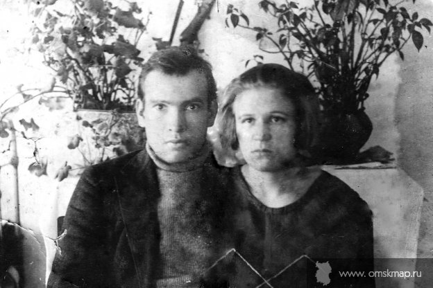Бобровский Андрей Лаврентьевич  с  первой женой Черновой Елизаветой Ивановной 