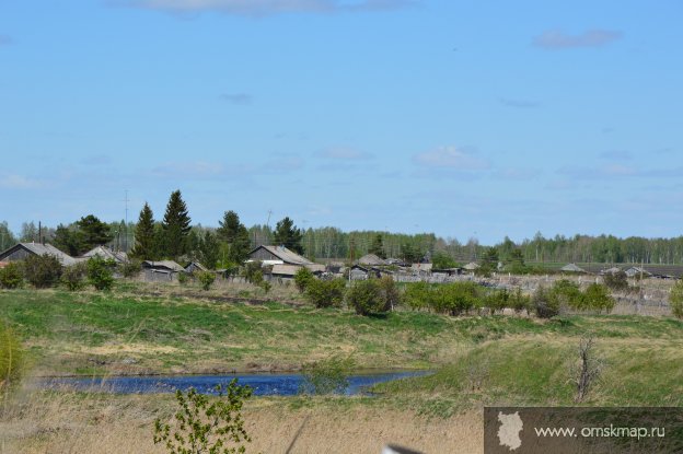 Река Оша в поселке Плахино