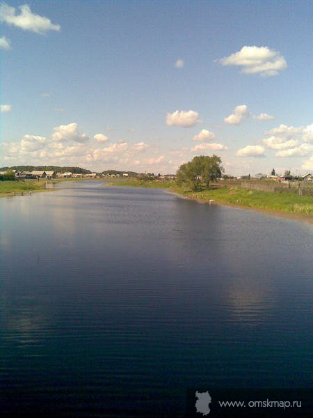 Река Саргатка (вид с моста)