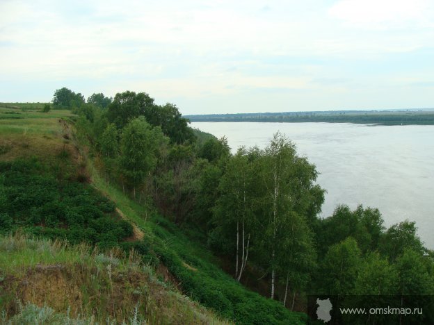 Берег Иртыша, село Пустынное