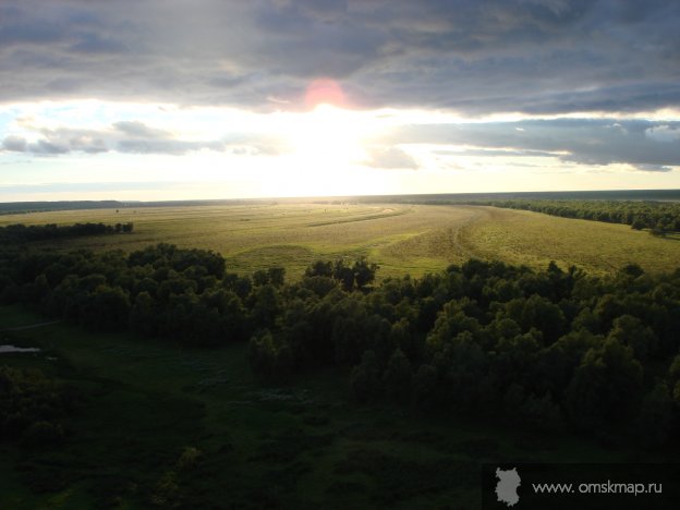 Луга в лучах