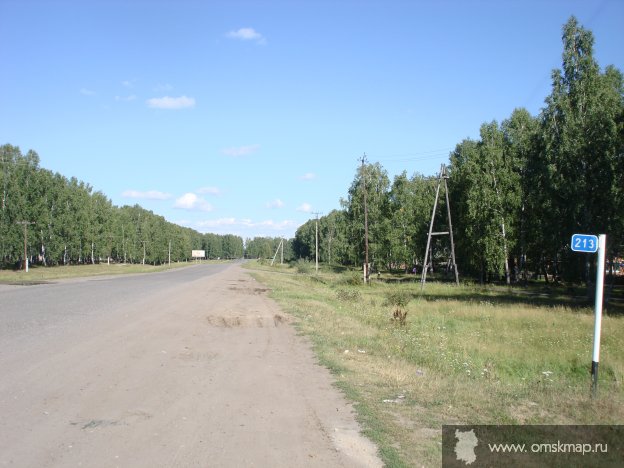 При въезде в Муромцево